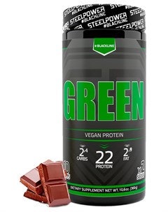 Овсяно Гороховый протеин Green Vegan Protein Шоколад 300 г Steelpower
