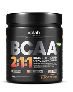 Аминокислоты BCAA 2 1 1 вкус Красный Апельсин 300 гр VPLab Vplab nutrition