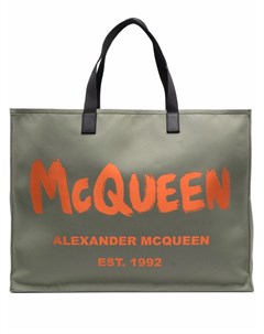 Сумка тоут с логотипом Alexander mcqueen