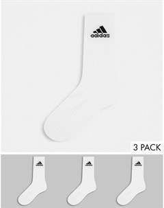 Набор из 3 пар белых носков с мягкими вставками adidas Training Adidas performance