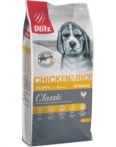 Classic Puppy All Breeds Chicken Rice для щенков всех пород с курицей и рисом 2 кг Blitz