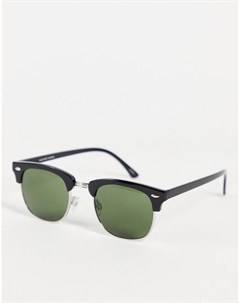 Черные солнцезащитные очки в стиле ретро Selected homme