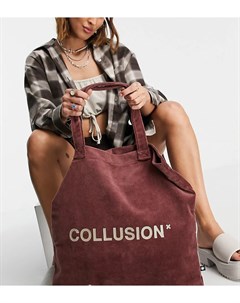 Коричневая махровая сумка тоут Collusion