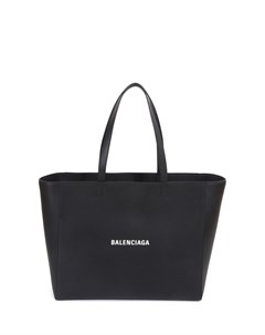 Черная кожаная сумка тоут Balenciaga