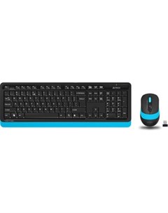 Комплект клавиатура и мышь Fstyler FG1010 клав черный синий мышь черный синий USB беспроводная Multi A4tech