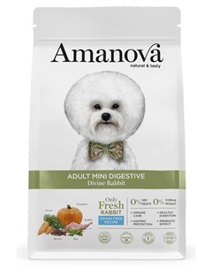 Сухой корм для собак GF Adult Mini с волшебным кроликом для мелких пород с чувствительным пищеварени Amanova