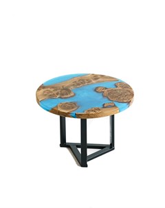Журнальный стол голубой 65 0x45 0 см Woodzpro