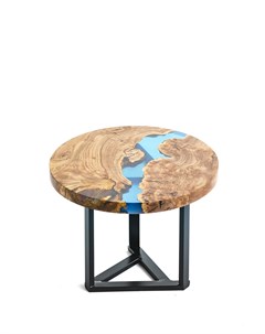Журнальный стол голубой 60 0x45 0 см Woodzpro