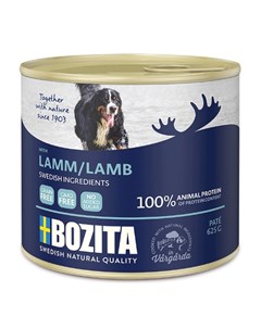 Lamb Паштет для взрослых собак всех пород с ягненком 625 гр Bozita