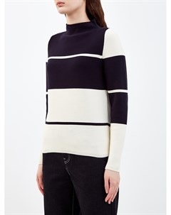Пуловер из хлопковой пряжи в стиле colorblock Lorena antoniazzi