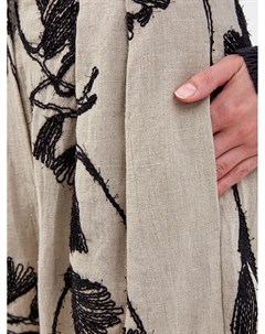Льняные бермуды City с вышивкой ручной работы Brunello cucinelli