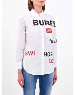 Рубашка Horseferry из хлопкового поплина с принтом Burberry