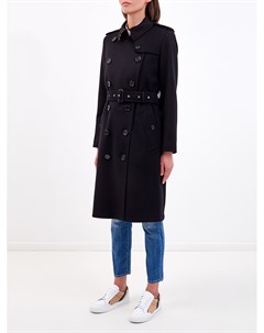 Кашемировое пальто Kensington с отделкой Vintage Check Burberry