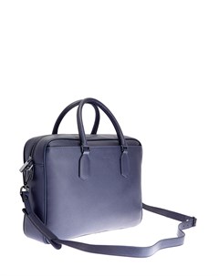 Кожаная сумка для ноутбука с регулируемым ремнем Canali