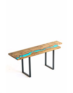 Обеденный стол голубой 55 0x75 0x195 0 см Woodzpro