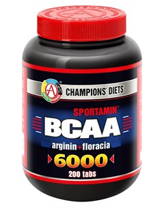 Аминокислотный комплекс BCAA 6000 СПОРТАМИН 200 таблеток Академия-т