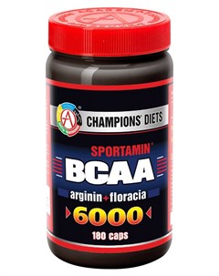 Аминокислотный комплекс BCAA 6000 СПОРТАМИН 180 капсул Академия-т