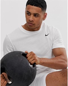 Белая футболка Dry Nike training