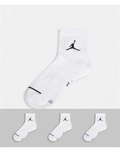 Набор из 3 пар белых носков с логотипом Nike Jumpman Jordan