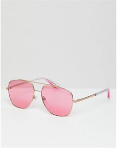 Солнцезащитные очки авиаторы с розовыми стеклами Marc jacobs
