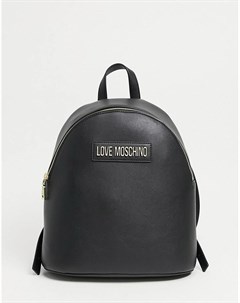 Золотистый рюкзак с логотипом Love moschino
