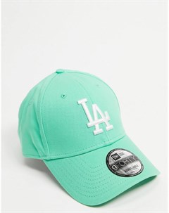 Зеленая бейсболка с логотипом команды Los Angeles Dodgers 9FORTY New era