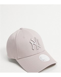 Серая кепка с однотонным логотипом NY Exclusive 9Forty New era