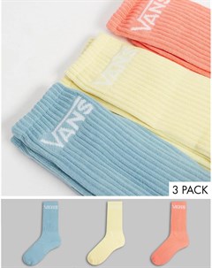 Набор из 3 пар носков разных пастельных цветов Classic Vans