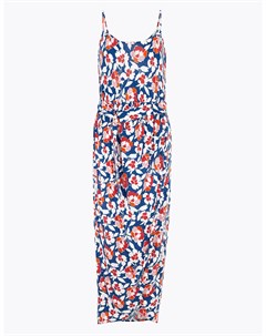 Пляжное платье макси из джерси с цветочным принтом Marks & spencer
