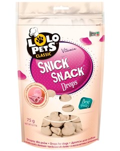 Лакомство Snick Snack витаминизированное для собак дропсы с ветчиной 75 гр Lolo pets