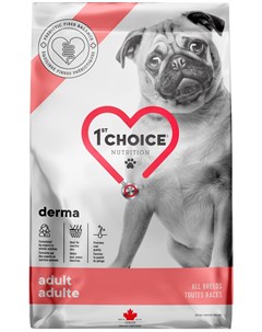 Care Dog Adult All Breeds Derma беззерновой для взрослых собак всех пород с чувствительной кожей с л 1st choice