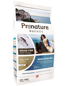 Holistic Grain Free Dog Mediterranea беззерновой для взрослых собак маленьких и средних пород Средиз Pronature