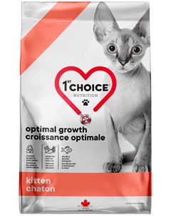Care Kitten Optimal Growth беззерновой для котят с треской и лососем 4 54 кг 1st choice