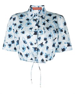 Укороченная рубашка с цветочным принтом Altuzarra