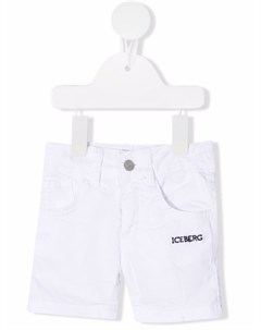 Джинсовые шорты с вышитым логотипом Iceberg kids
