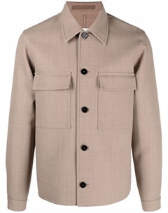 Куртка рубашка с накладными карманами Jil sander