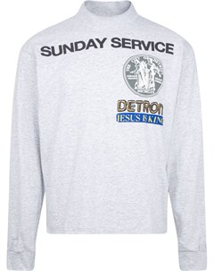 Футболка Sunday Service Detroit с длинными рукавами Kanye west