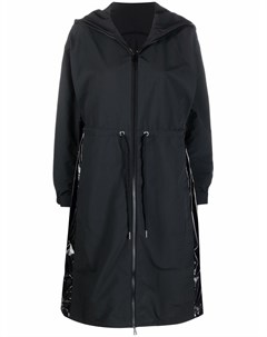 Длинный плащ с кулиской и капюшоном Moncler