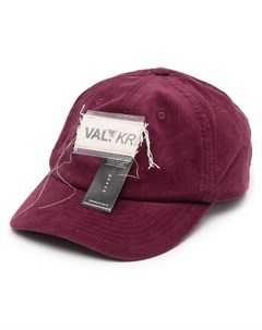 Вельветовая кепка с нашивкой логотипом Val kristopher