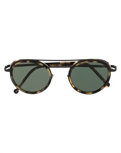 Солнцезащитные очки в круглой оправе черепаховой расцветки Cutler & gross