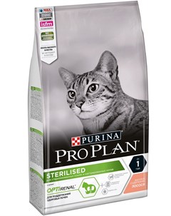 Сухой корм для кошек Sterilised Feline Salmon 10 кг Purina pro plan
