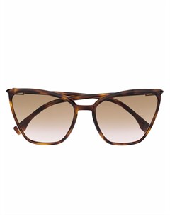 Солнцезащитные очки в массивной оправе кошачий глаз Fendi eyewear