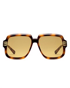 Солнцезащитные очки в оправе черепаховой расцветки Gucci eyewear