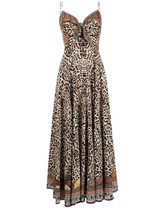 Длинное платье Wild Child с леопардовым принтом Camilla