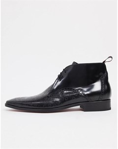 Черные ботинки на шнуровке с узором в виде карточных мастей Escobar Jeffery west