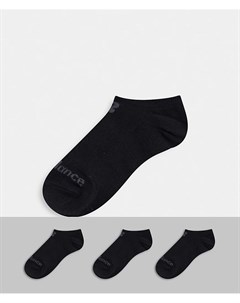 3 пары черных невидимых носков New balance
