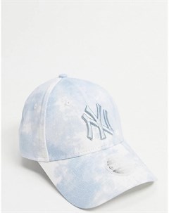 Джинсовая кепка с голубым принтом тай дай 9Forty NY New era