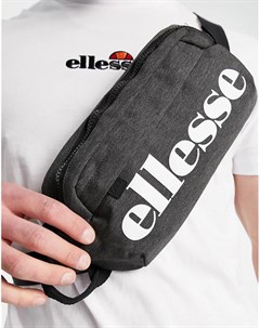 Серая сумка кошелек на пояс с крупным логотипом Ellesse