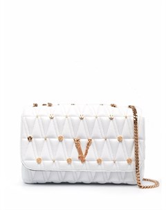 Стеганая сумка на плечо Virtus с заклепками Versace
