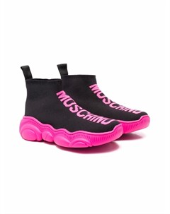 Слипоны с логотипом Moschino kids